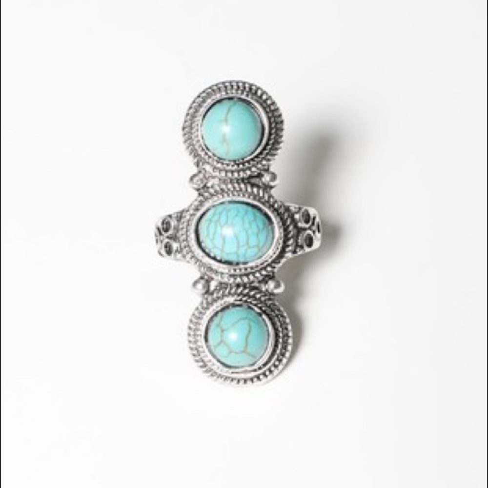 Studded Turquoise Ring